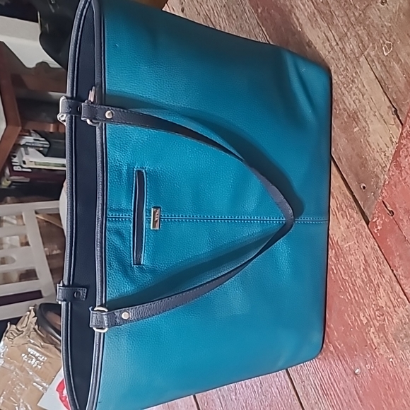 thirtyone Bags Thirty One Computer Work Bag Leather Teal With